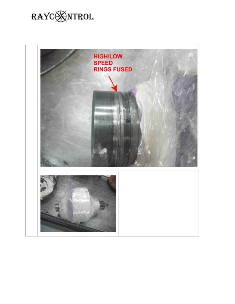 Found High/Low speed seal rings fused.Complete dismantle SHAFT CAM UNIT forMachining Rework